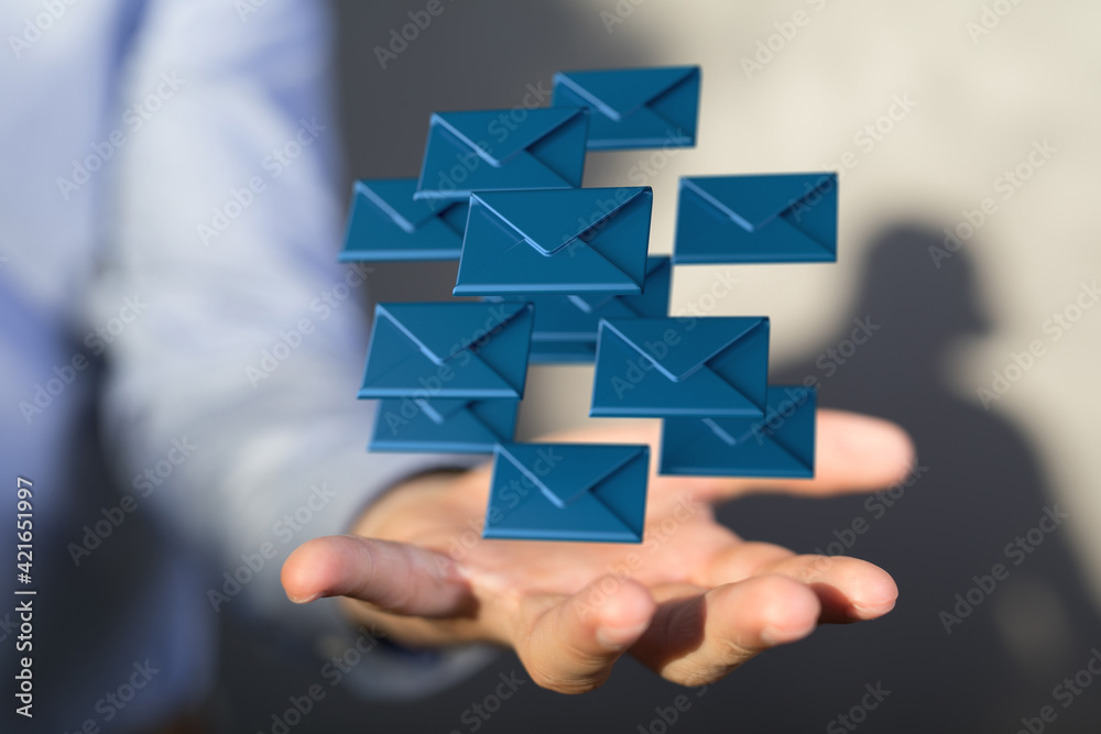 Email Technology Concept with icons symbol Email Technology Concept with icons symbol