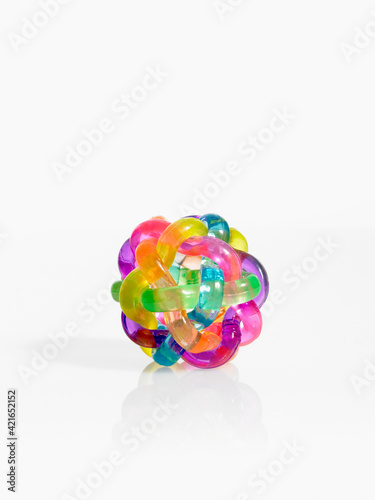 Studio shot of molecular model