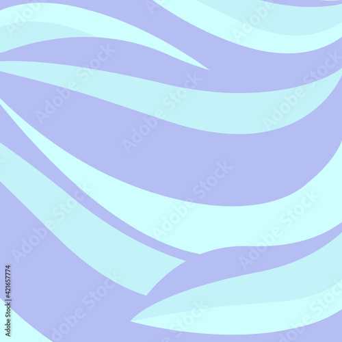 Mermaid Hair Pattern Background in Hues of Blue