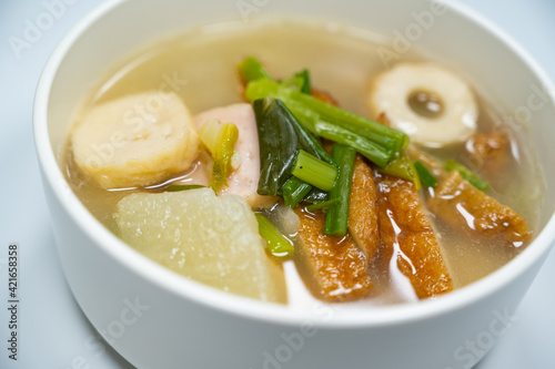 korean style fish cake soup, eomuk tang