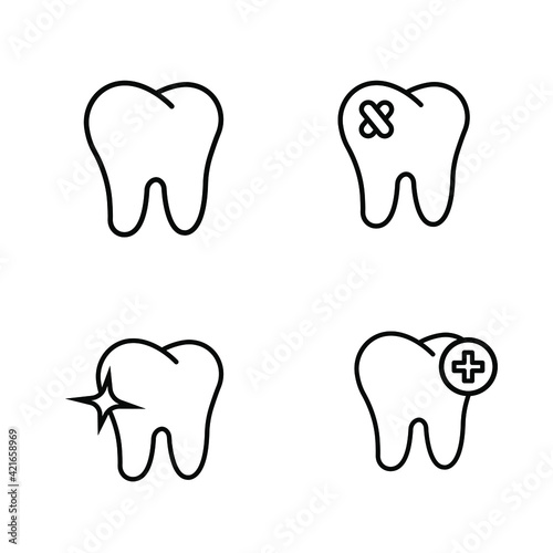 Dental icon can be used for logo, website, application, etc.