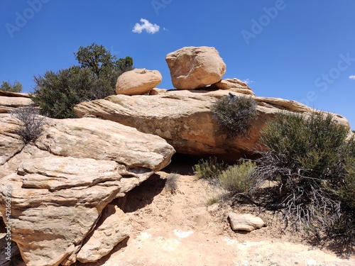 Prismatic Owachomo Bridge Overlook at Natural Bridge National Monument in Utah