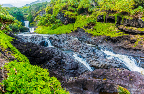 The Pools of Oheo Gulch, Kipahulu District, Haleakala National Park, Maui, Hawaii, USA photo