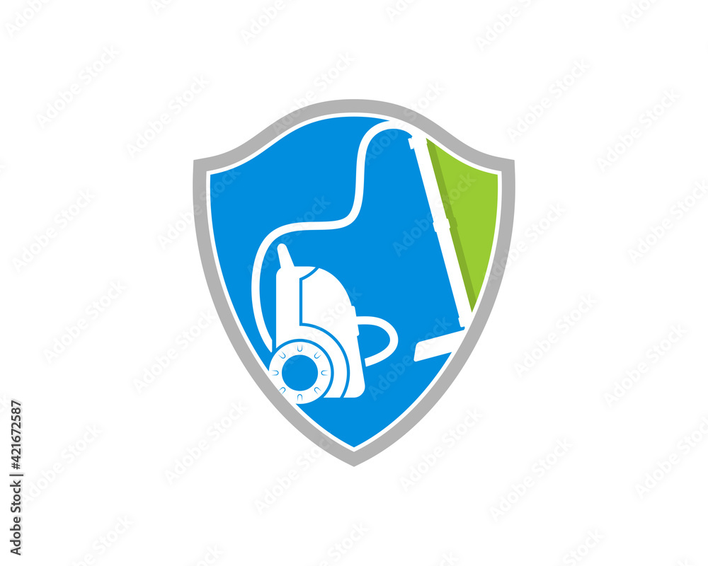 Vacuum cleaner inside the shield protection Vacuum cleaner inside the shield protection