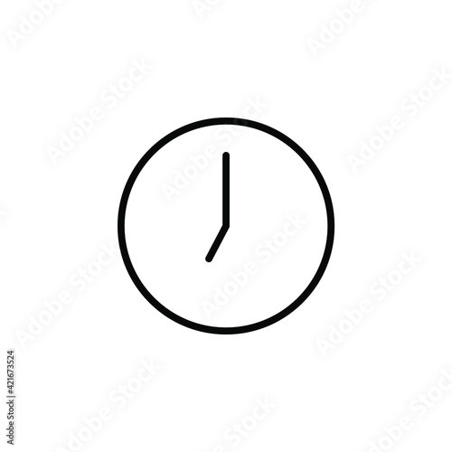 clock icon simple desain