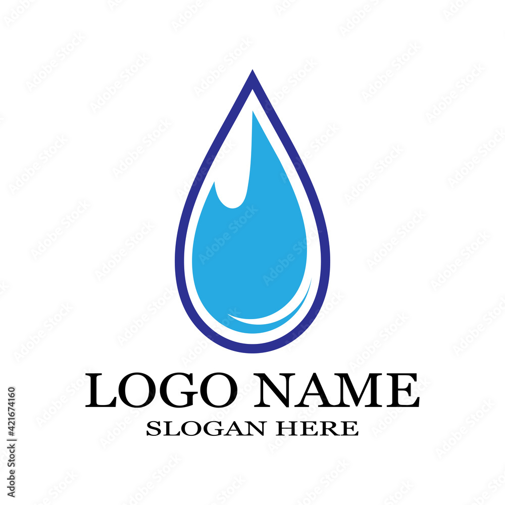 Water drop Logo Template vector illustration design Water drop Logo Template vector illustration design
