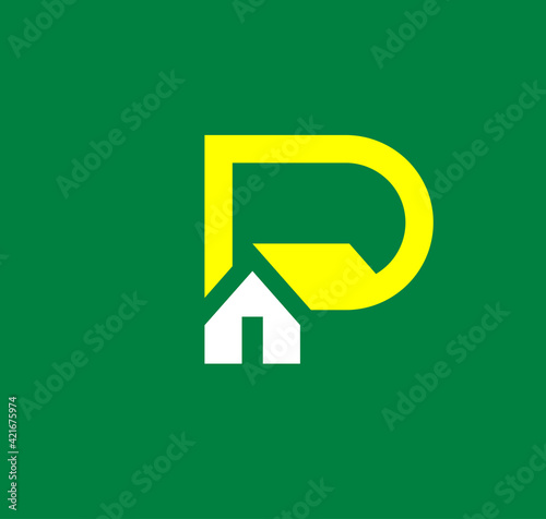 letter P House Real Estate Logo Design, bold memorable modern Logotype design for corporate company branding.

