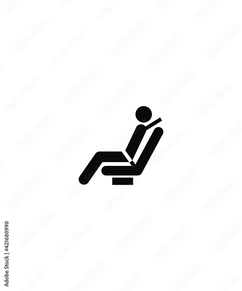 seat belt icon,vector best flat icon.