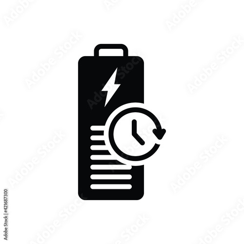 Black solid icon for longest
