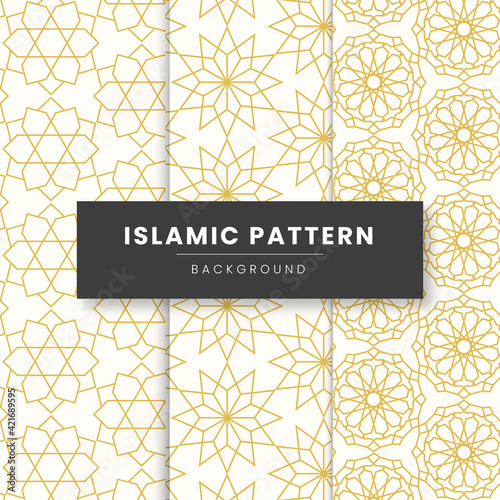 Abstract geometric islamic pattern background. based on ethnic muslim ornaments. elegant background for greeting cards, invitations.