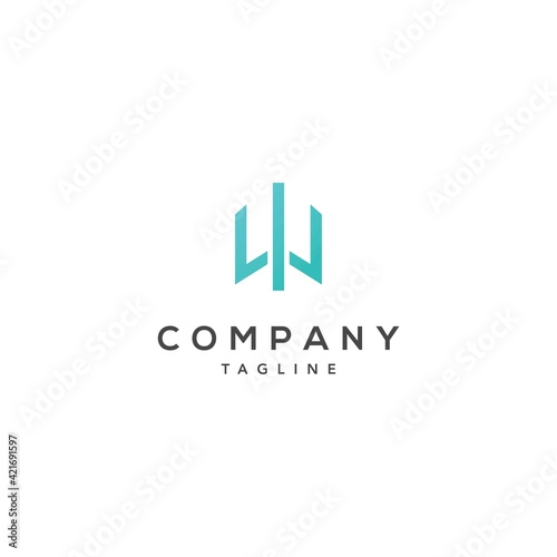 Modern and luxurious initial W letter logo design