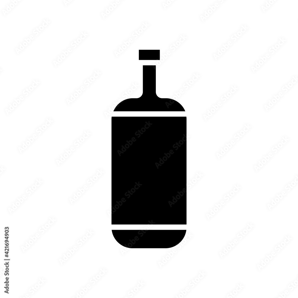 Bottle icon. Editable stroke. Design template vector Bottle icon. Editable stroke. Design template vector
