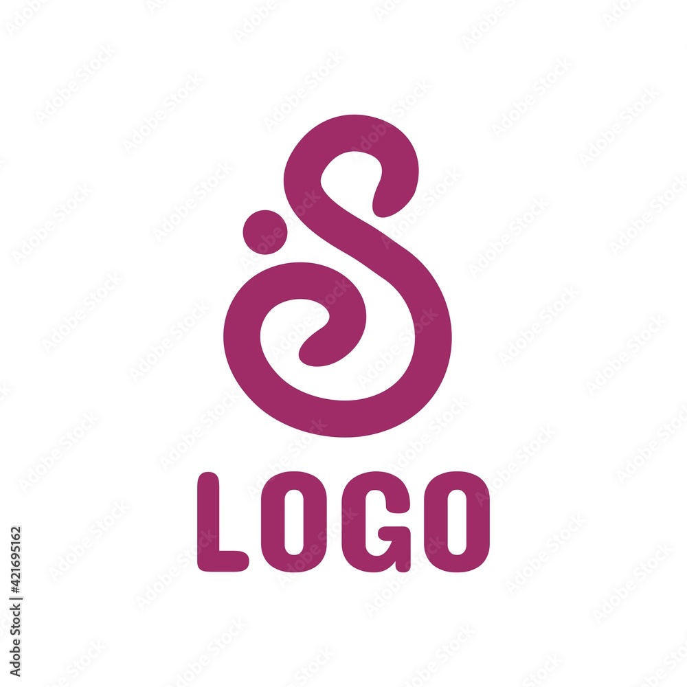 purple alter logo line art abstract modern design style vector illustration purple alter logo line art abstract modern design style vector illustration