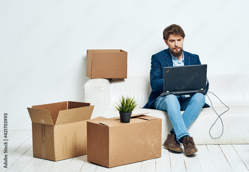 business man office box with lifestyle things official unpacking business man office box with lifestyle things official unpacking
