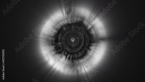  Abstract Black And White Circular Patterns 
 photo