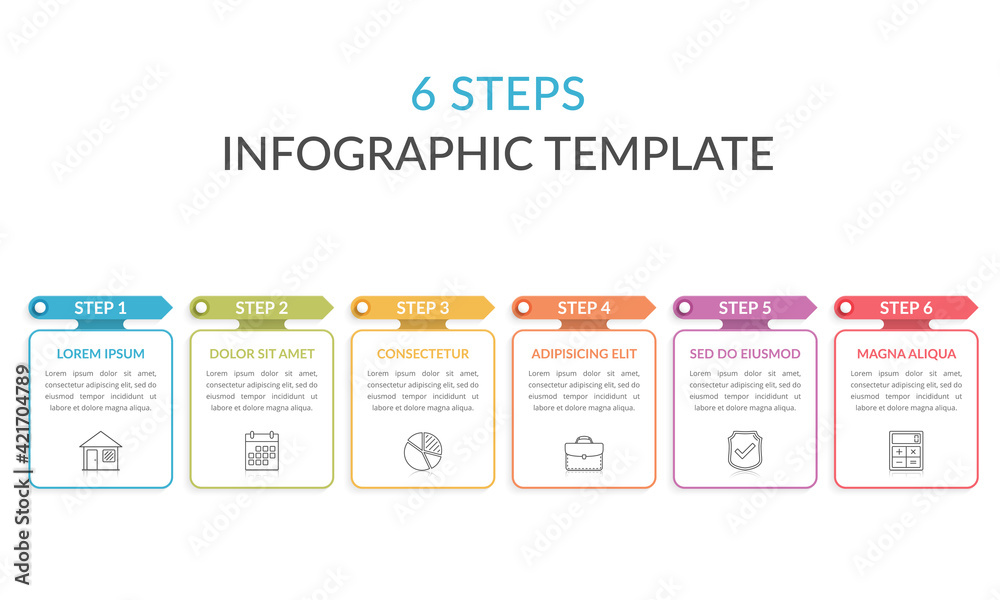 6 Steps - Infographic Template 6 Steps - Infographic Template