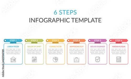 6 Steps - Infographic Template
