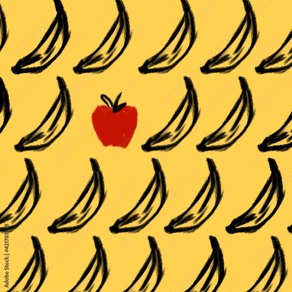 bananas y manzana bananas y manzana