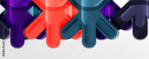 Wallpaper Mural Abstract glossy crosses background for business or technology presentations, internet posters or web brochure covers Torontodigital.ca