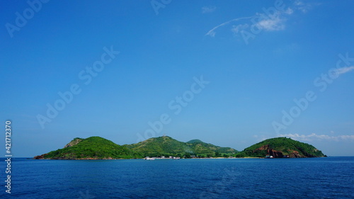 tropical island in the sea