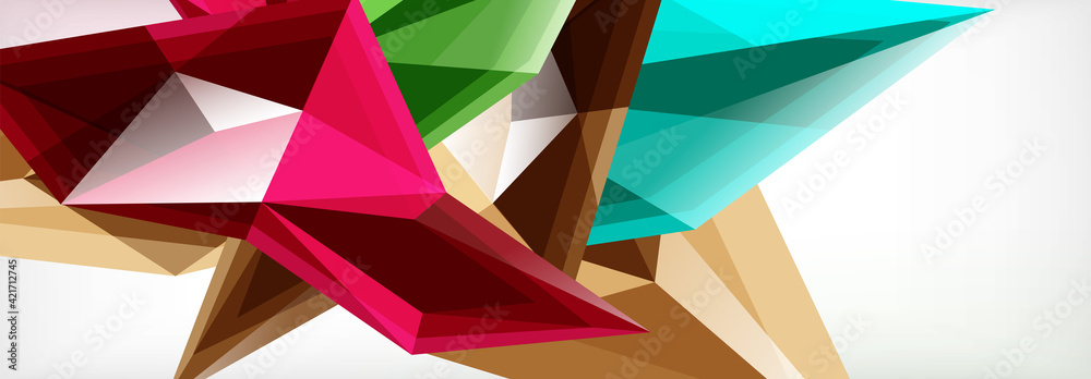 Vector 3d triangles and pyramids abstract background for business or technology presentations, internet posters or web brochure covers Vector 3d triangles and pyramids abstract background for business or technology presentations, internet posters or web brochure covers