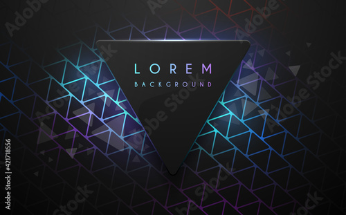 Abstract black and neon color background