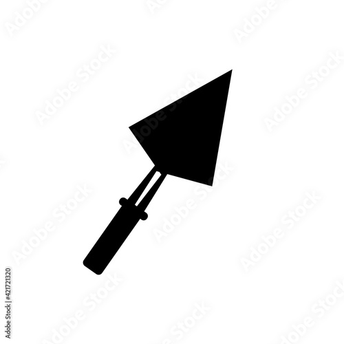  trowel icon. trowel graphic illustration