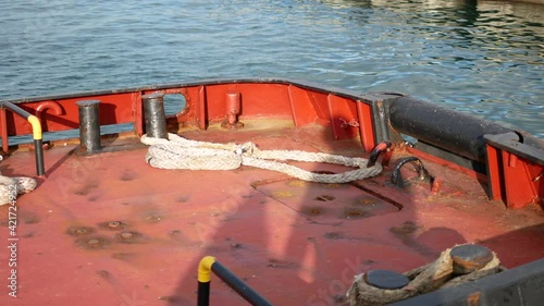 aft part of tug boat in la spezia photo