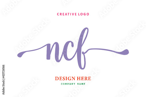 NCF lettering logo is simple, easy to understand and authoritative