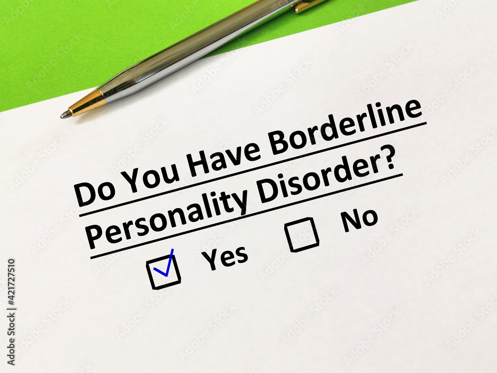 Questionnaire about personality disorder Questionnaire about personality disorder