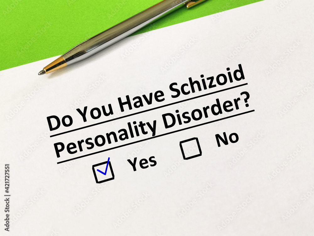 Questionnaire about personality disorder
