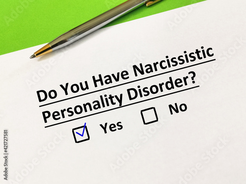 Questionnaire about personality disorder