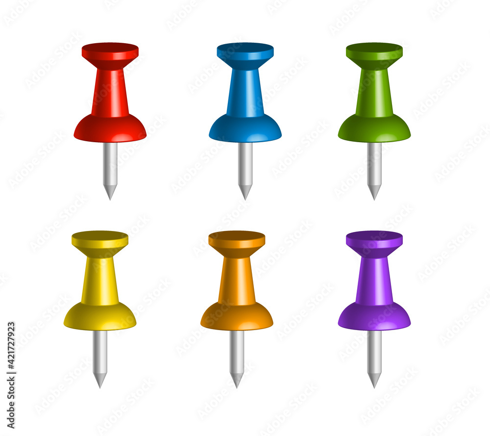 Map pin marker set 3d realistic vector illustration separated layers easy editable color Map pin marker set 3d realistic vector illustration separated layers easy editable color