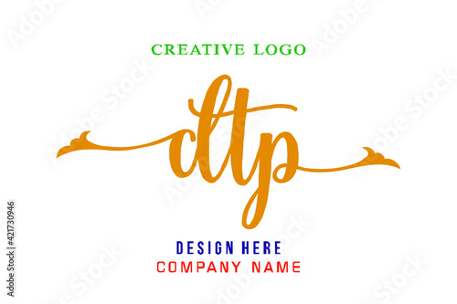 DTP  lettering logo is simple, easy to understand and authoritative