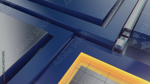 Blue broadcast background.News Background.abstract background.
Graphical abstract technology background