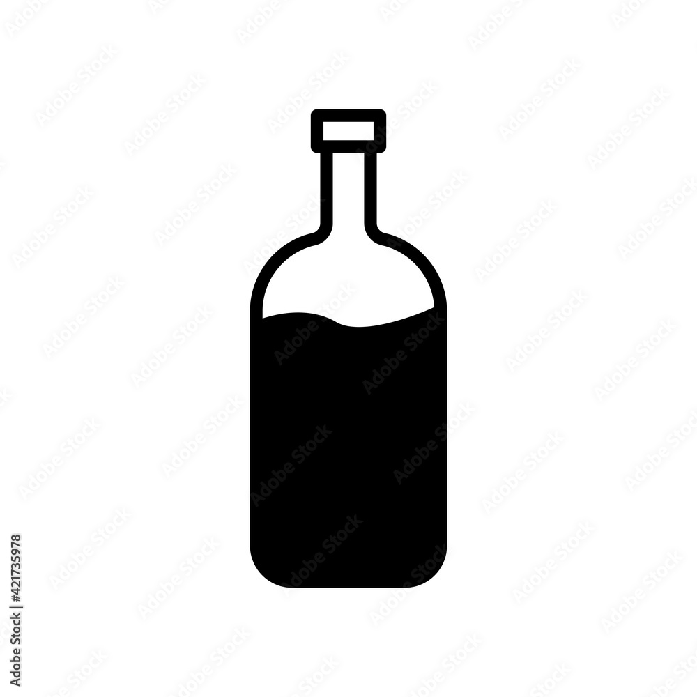 Bottle icon. Editable stroke. Design template vector Bottle icon. Editable stroke. Design template vector