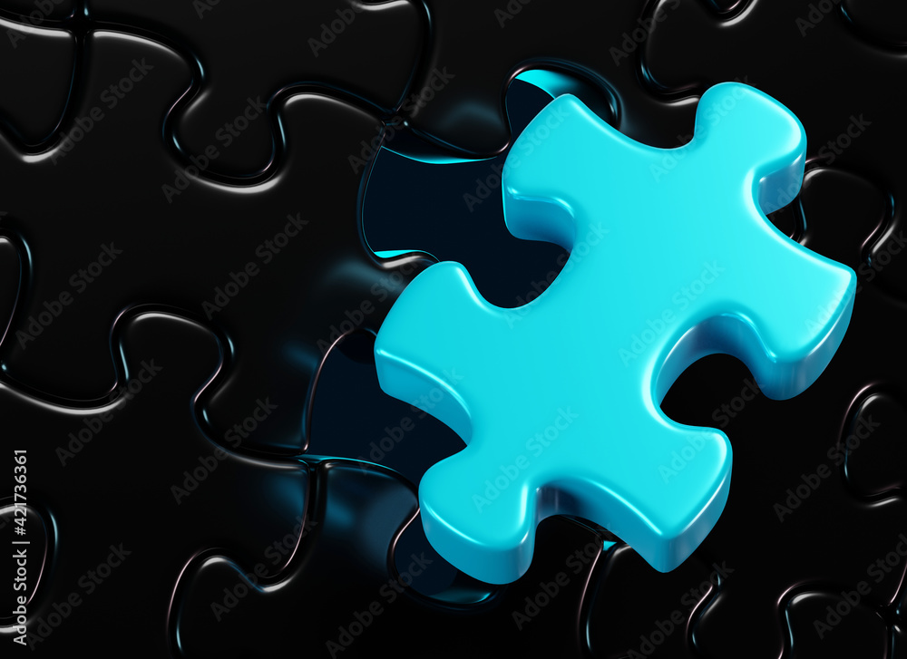 autism blue puzzle piece