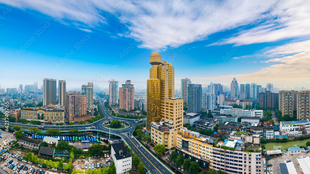 Urban scenery of Wenzhou City, Zhejiang Province, China