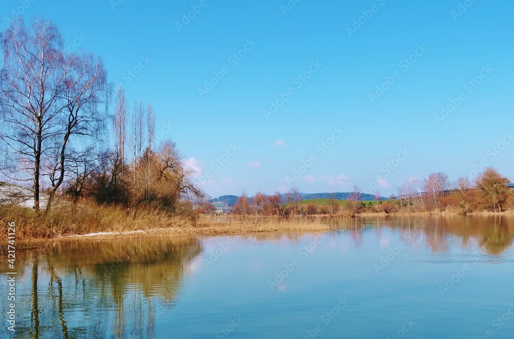 Seenlandschaft im Vorfrühling