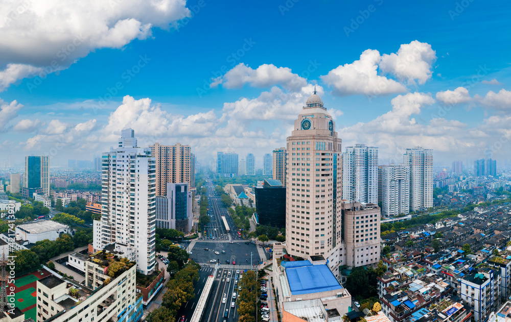 Obraz premium Urban scenery of Wenzhou City, Zhejiang Province, China