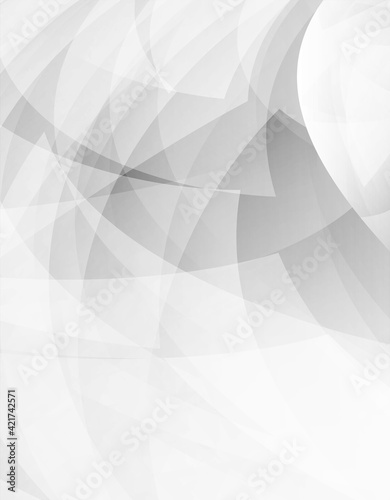 Abstract black and white transparent wavy lines background.