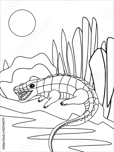 alligator, animal, art, artwork, baby, black, book, cartoon, character, cheerful, coloring book, coloring book character, coloring still life, colouring, cute, design, draw, drawing, elephant, fun, fu