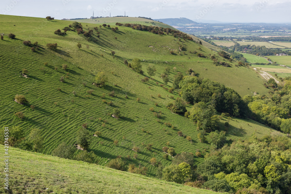 BRIGHTON, EAST SUSSEX/UK - SEPTEMBER 25 : The rolling Sussex countryside near Brighton East Sussex on September 25, 2011