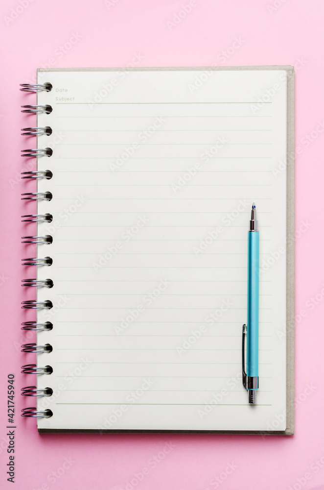 open book with blank pages and pen. open book with blank pages and pen.