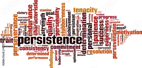 Persistence word cloud