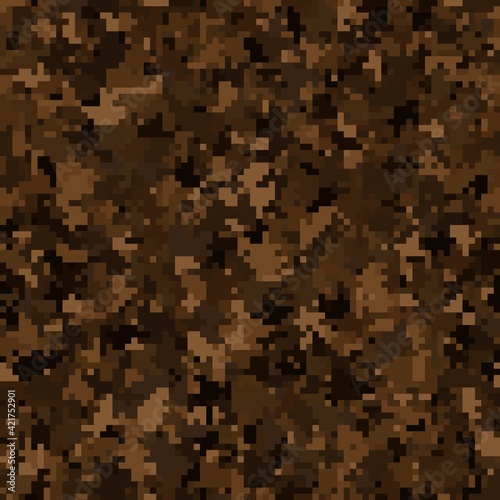 Camouflage pattern background. Classic clothing style masking camo repeat print