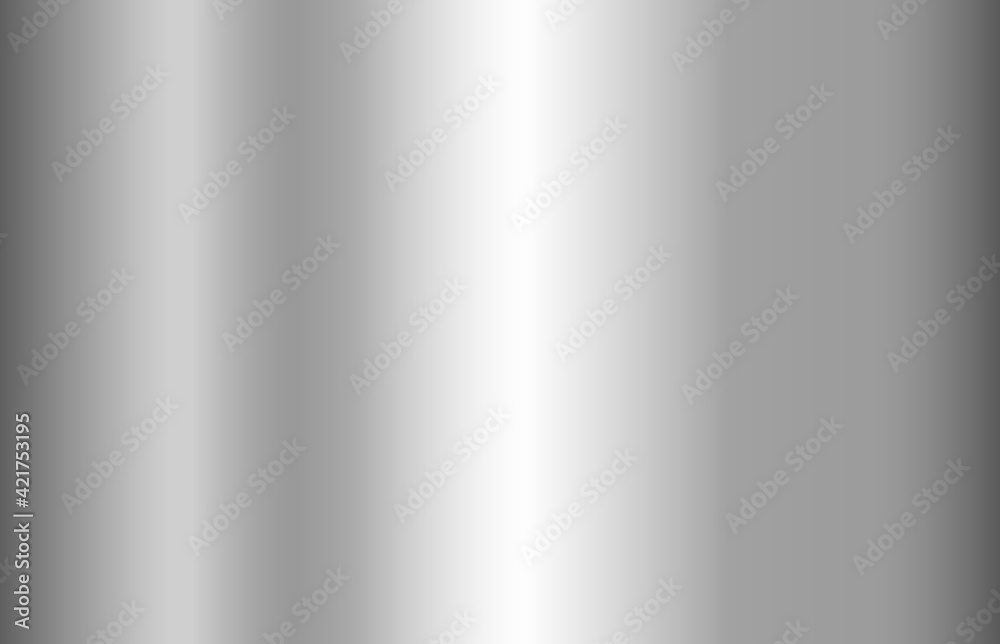 Stainless steel texture background. Shiny silver surface of metal sheet,  metallic iron vector illustration pattern. Stock Vector