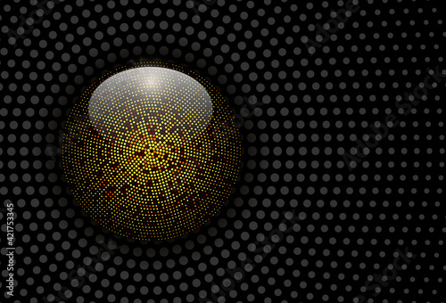 Abstract background with ha...