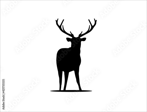 Deer logo design vector illustration 