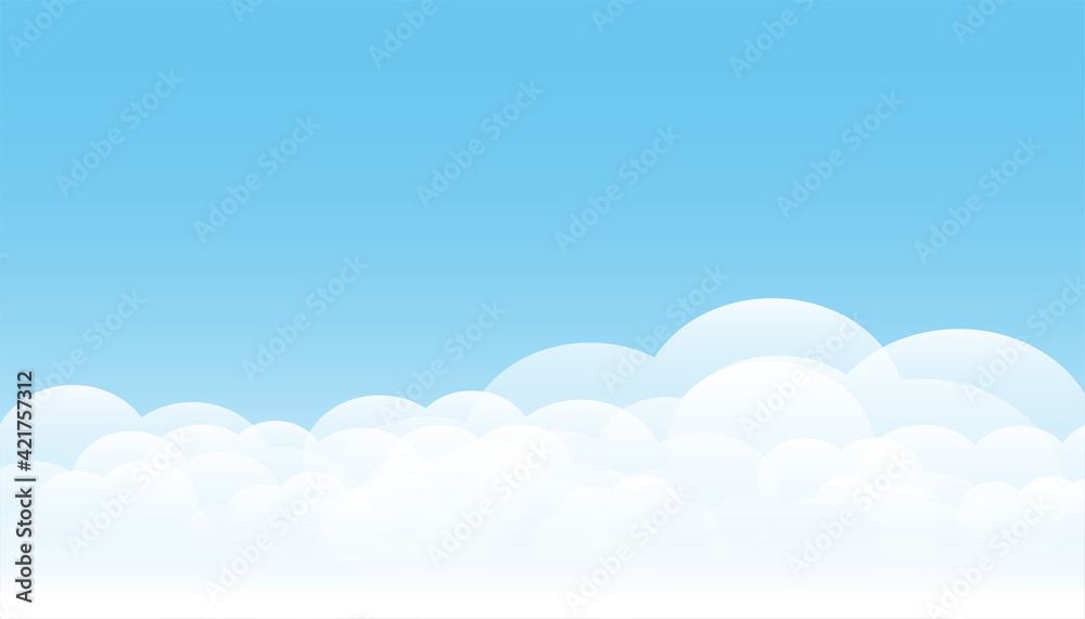 blue sky and clouds background